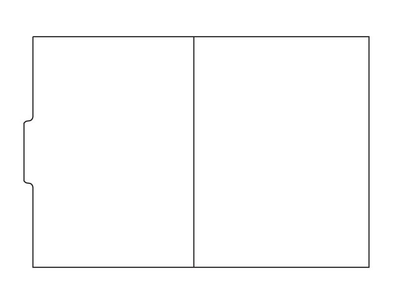 Item FF35 File Folders, Center Tab, Folded 8½ x 12 with ½” Tab Zapco Paper