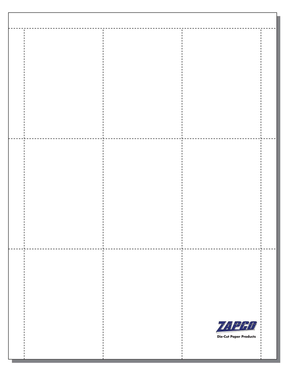 Item 1175: 12-up 2 x 3 Business Card Paper 8 1/2 x 11 Sheet (250 Sheets)