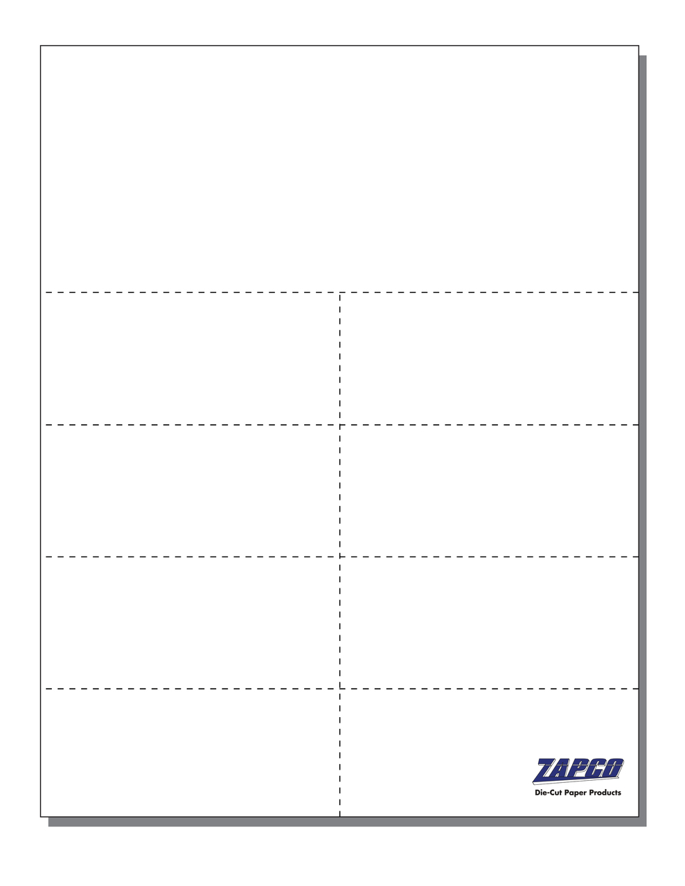 Printable Cardstock - 8.5 x 11 Perforated Sheets