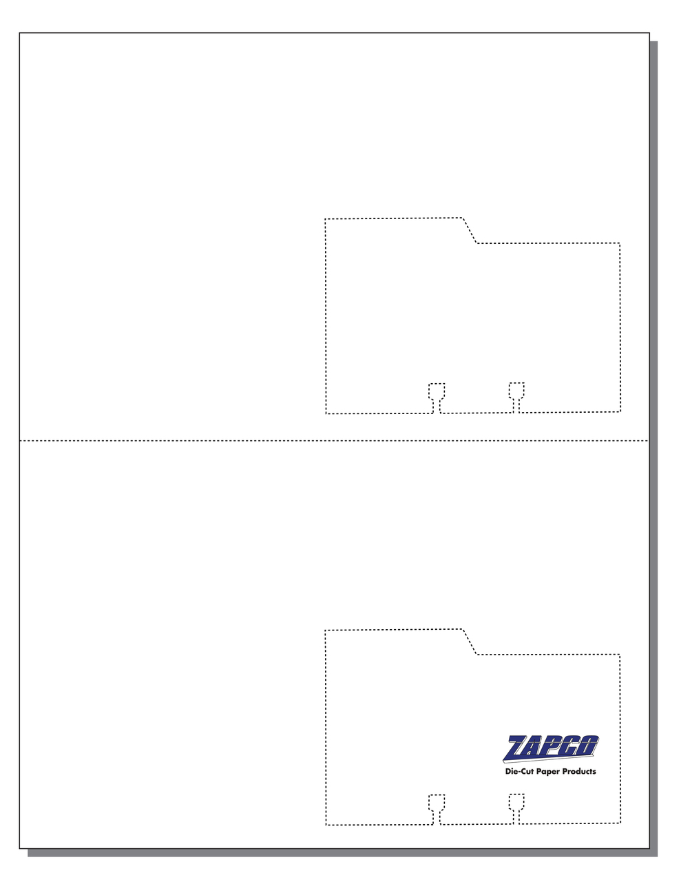 Item 132 2up 5 1/2" x 4 1/4" Note Card with File Card 8 1/2" x 11