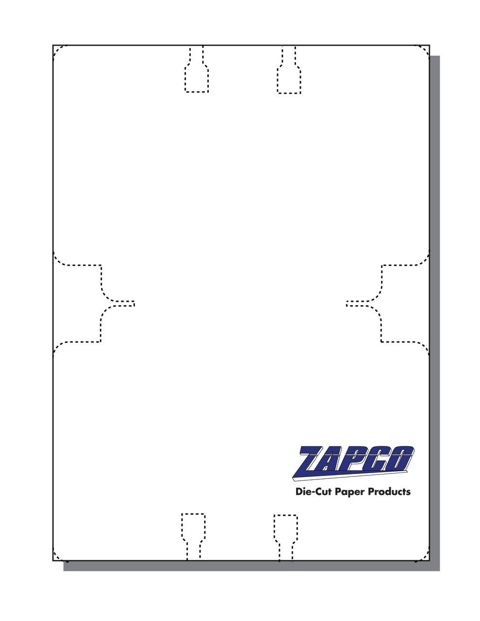 Item 134 2up 4" x 2 3/4" Rotary File Card 4" x 5 1/2" Sheet(250