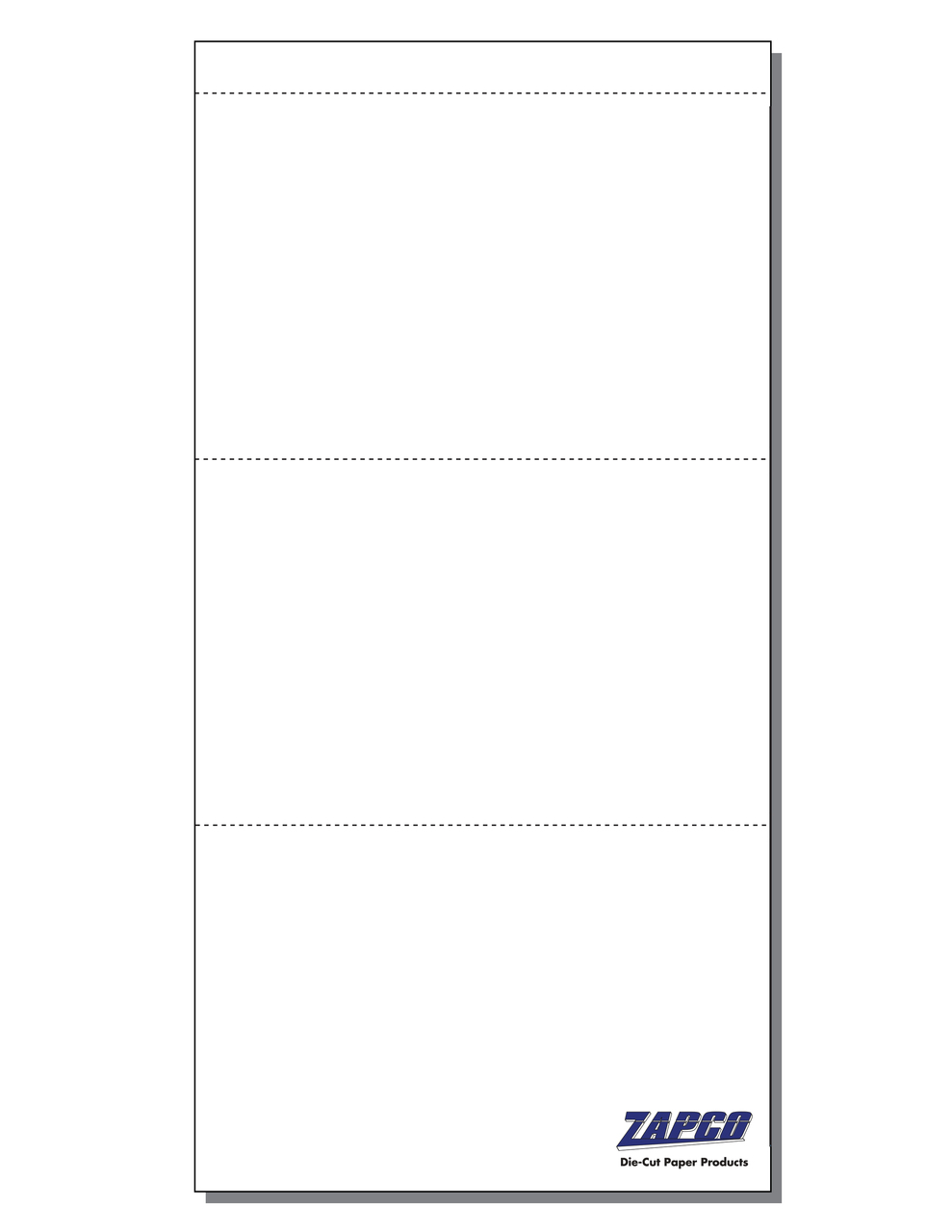 White 3-Up 3.5 x 5.5 Perforated Postcard and Index Card Stock (150 Cards)