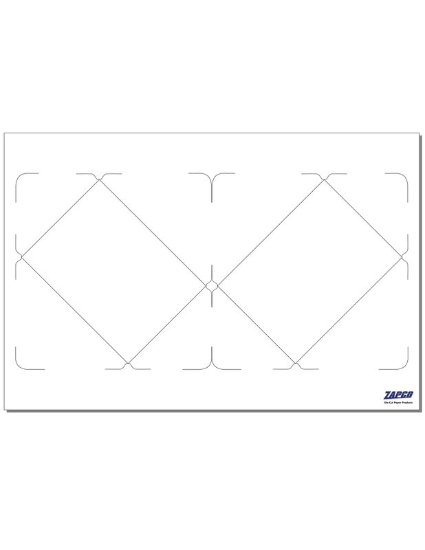 Uil streepje Panter ITEM EA6 2-UP 4 3/4" X 6 1/2" ALL-IN-ONE ENVELOPE 12" X 18" SHEET | Zapco  Paper