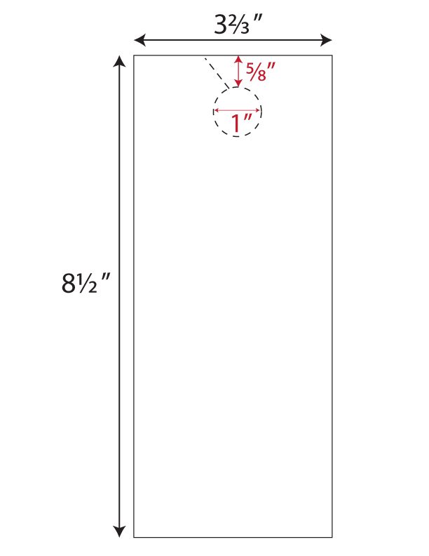 White Standard Door Hangers - 12 x 18 in 90 lb Index