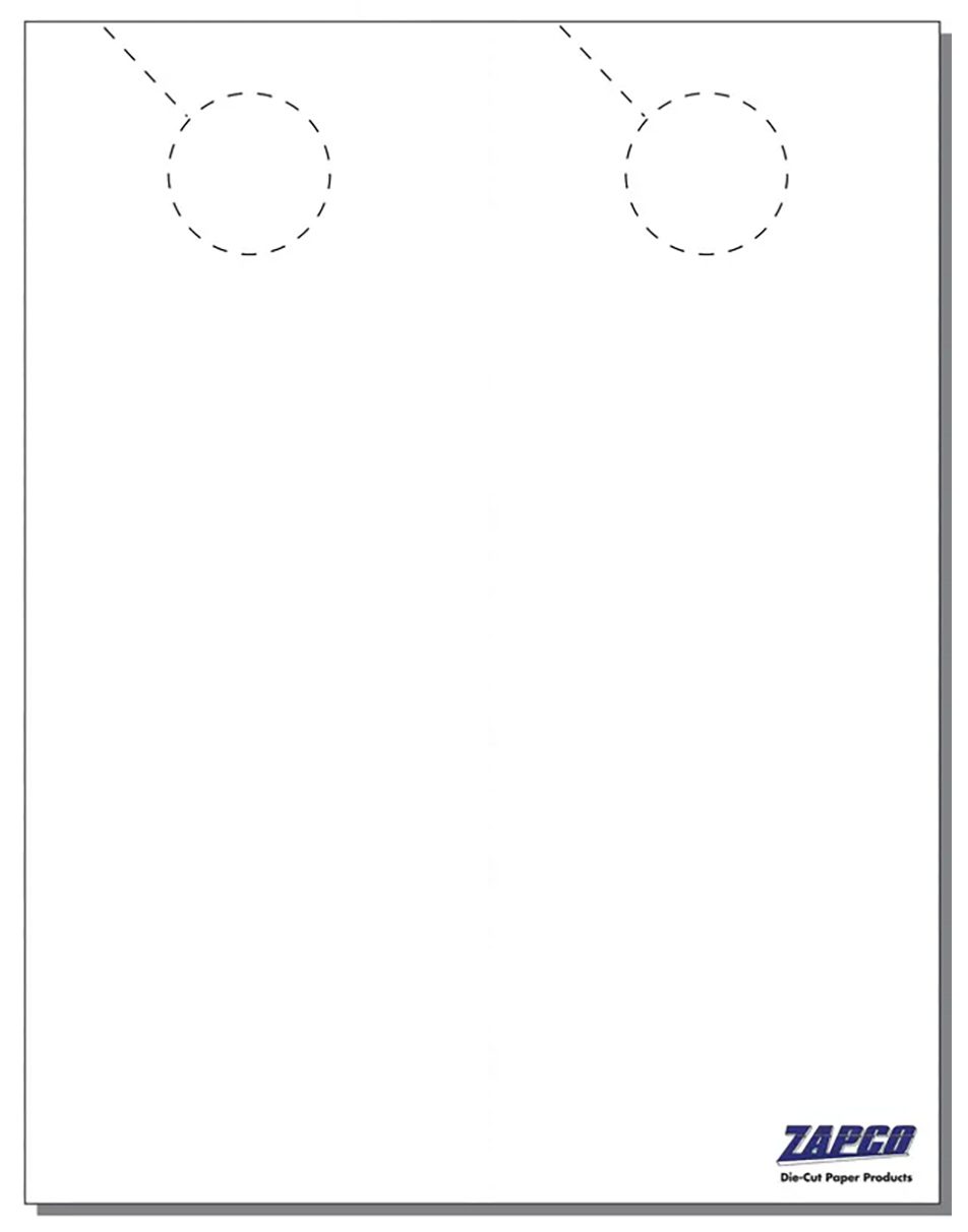 Printable 2-Up 4.25x14 Door Hanger Paper